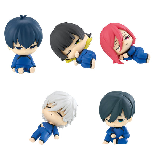 Blue Lock Anime Nemurasetai Figure Waking Up Version Bandai Gashapon Toys set of 5