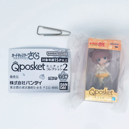 Cardcaptor Sakura Q Posket Figure Miniature Vol 2 Collection Bandai Gashapon Toys Sakura Kinomoto Clow Card Arc