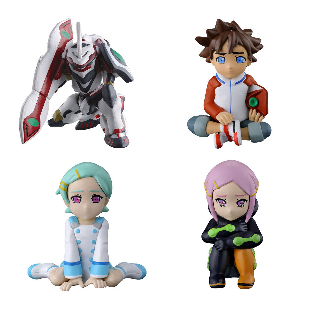 Eureka Seven Machiboke Figure Bandai Gashapon Toys (set of 4)