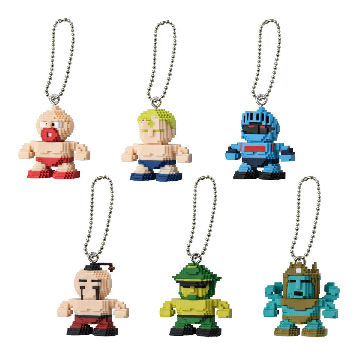 Kinnikuman Dot Figure Charm Bandai Gashapon Toys Kinnikuman Terryman Robin Mask Ramenman Brocken Junior Ashuraman