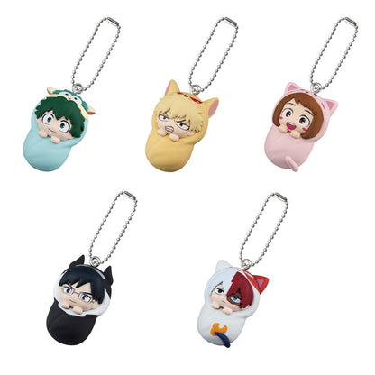 My Hero Academia Swaddle Mascot Charm Figure Bandai Gashapon Toys