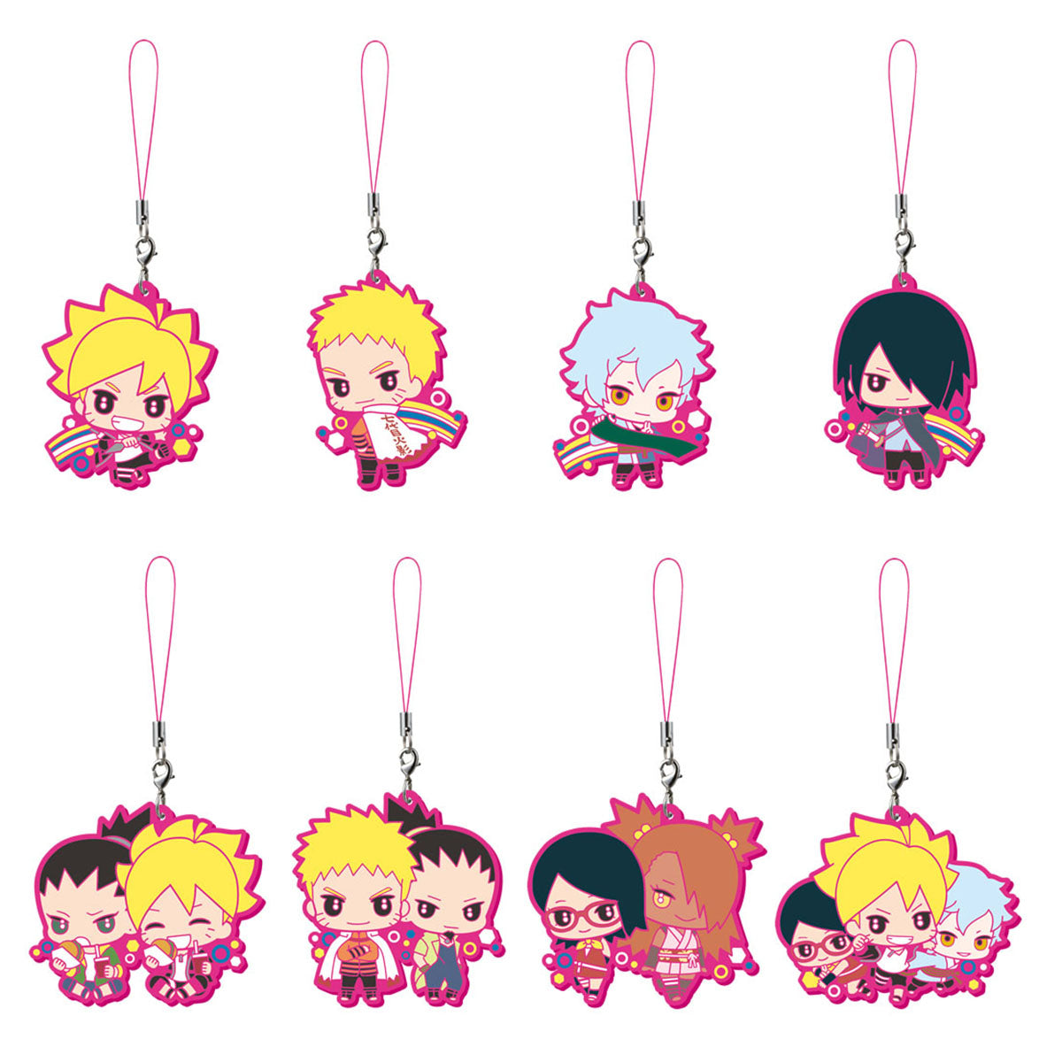 Boruto Naruto Next Generations Rubber Mascot Bandai Gashapon Toys