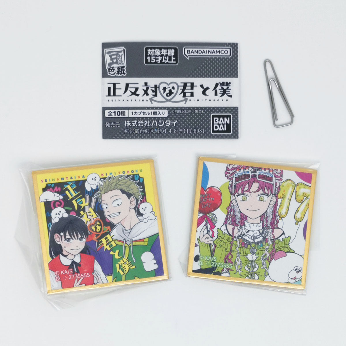 You and I Are Polar Opposites Mini Gasha Art Board Bandai Gashapon Toys (set of 10)