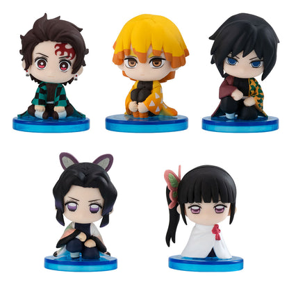 Demon Slayer Kimetsu no Yaiba Movie Infinity Castle Arc Vol 1 Suwarasetai Figure Bandai Gashapon Toys (set of 5)