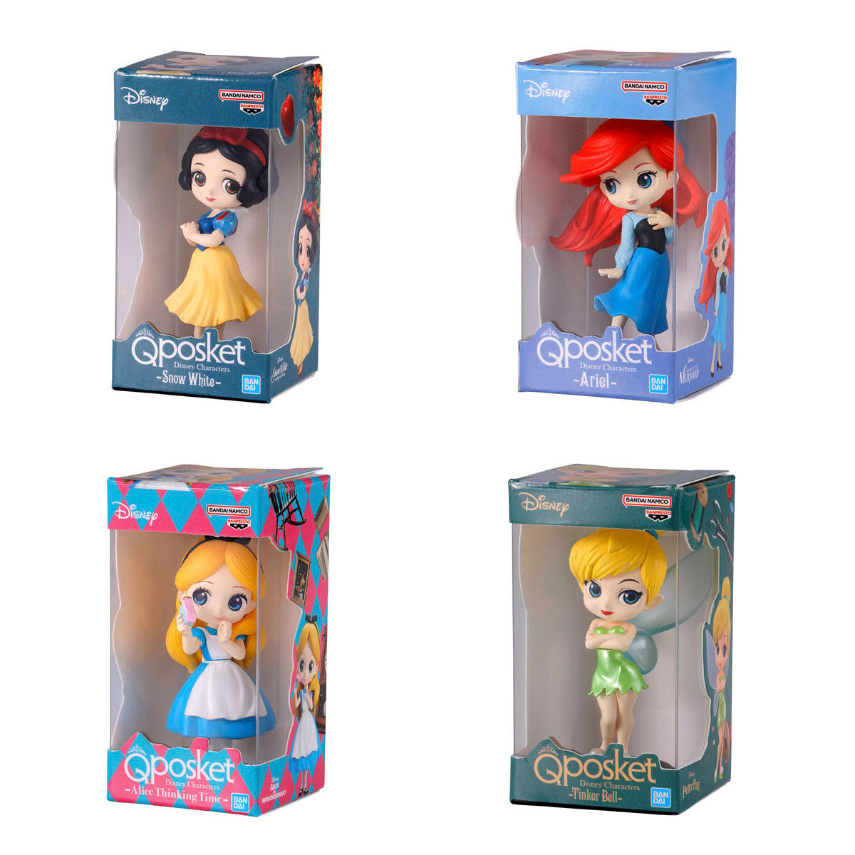 Disney Q Posket Figure Miniature Collection Vol 4 Bandai Gashapon Toys 