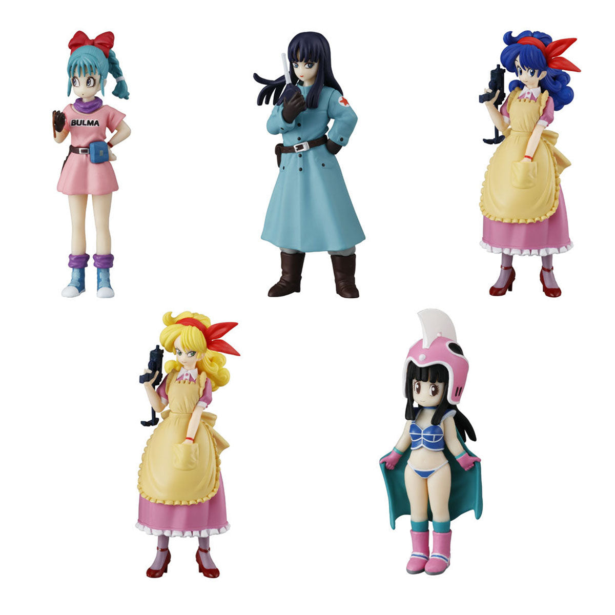 Dragon Ball Another HG Figure Bandai Gashapon Toys Bulma Mai Launch (A) Launch (B) Chi-Chi