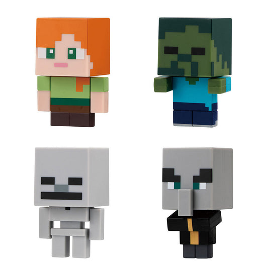 Minecraft Capchara Figure Vol 2 Bandai Gashapon Toys Alex Zombie Skeleton Evoker