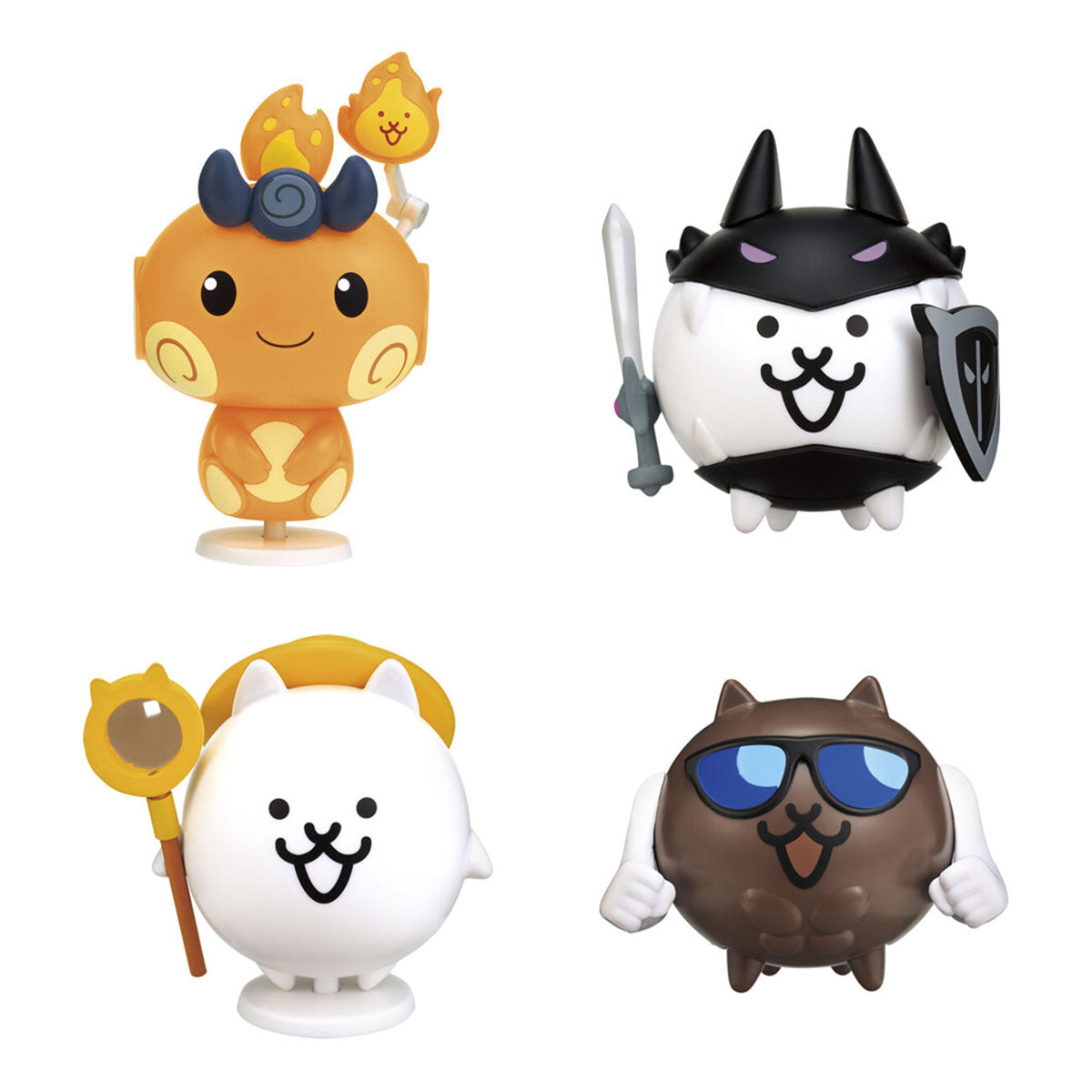 Nyanko Daisensou Great War Figure Vol 12 Bandai Capchara Gashapon Toys Bora Dark Cat Cat Summer Vacation Suntan Cat