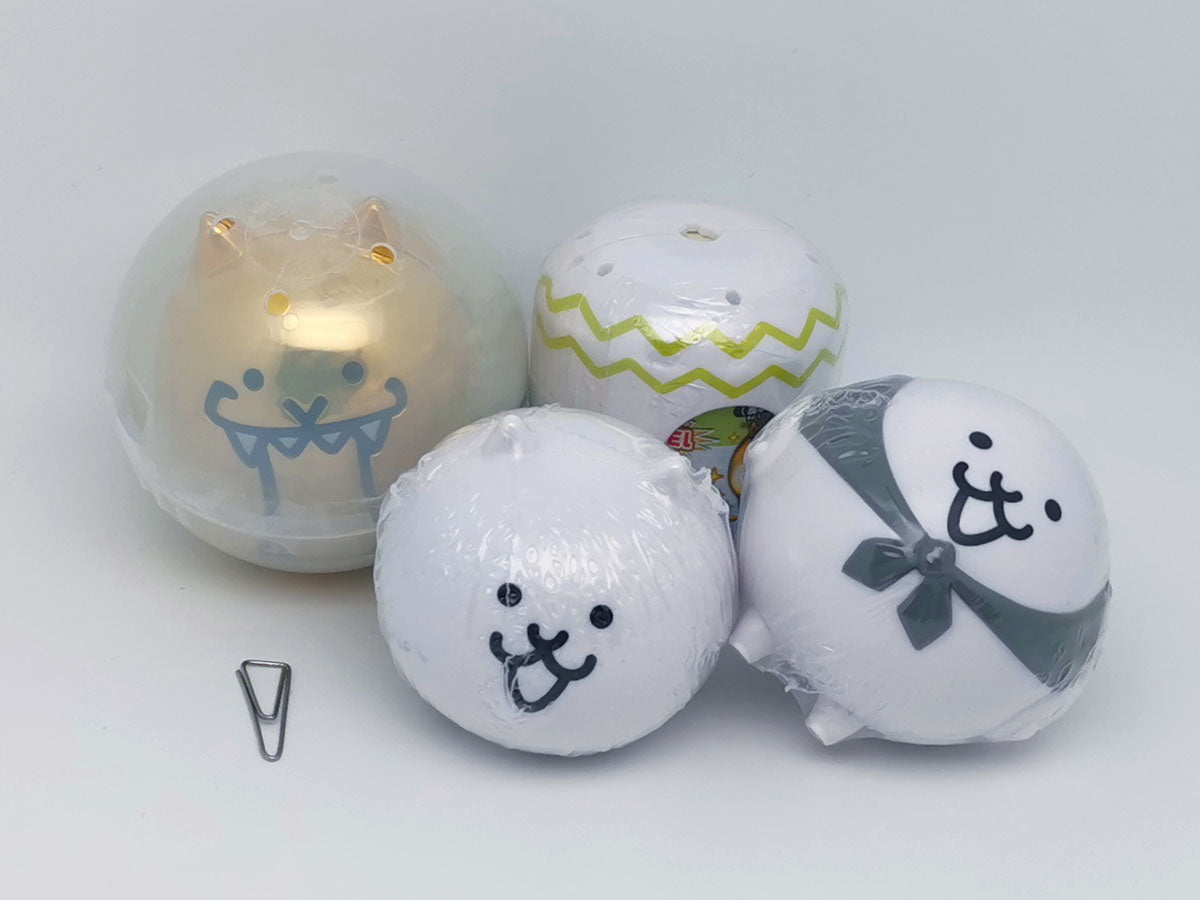 Nyanko Daisensou Great War Figure 13th Anniversary Special version Bandai Capchara Gashapon Toys Cat & Mini-Cat Kasa Jizo Gold Cat Nyanko Castle Wave Attacks