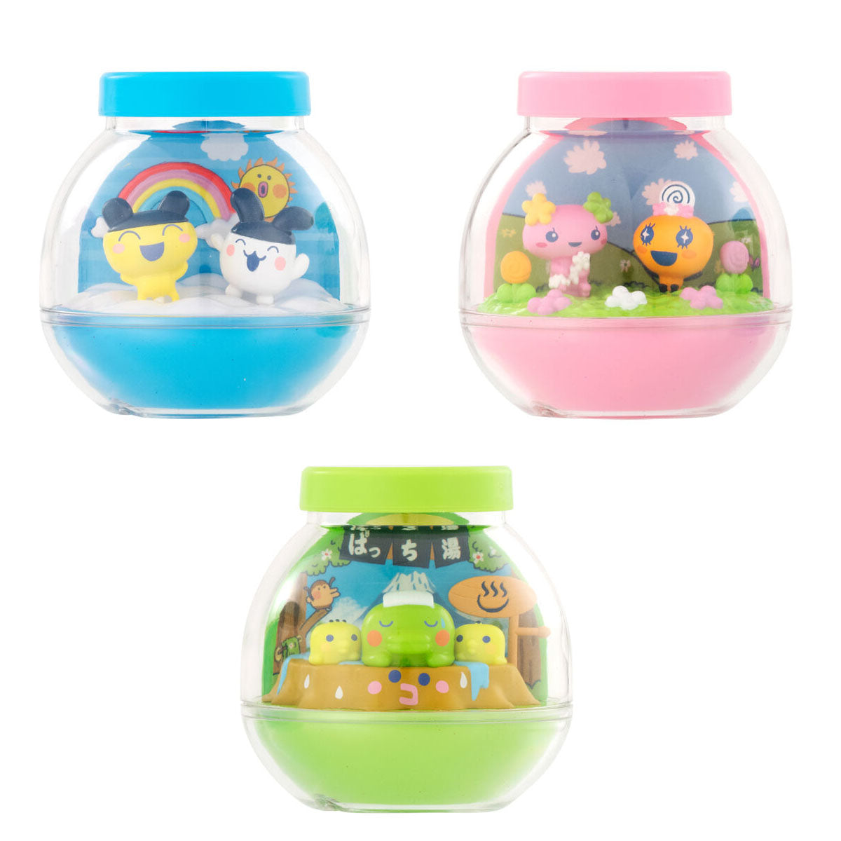 Tamagotchi Mini Terrarium Figure Bandai Capsulium Gashapon Toys Mametchi Mimitchi Flowertchi Kuchipatchi Chibipatchi