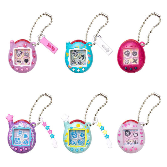 Tamagotchi Shaka Shaka Charm Collection Keychain Vol 2 Bandai Gashapon Toys (set of 6)
