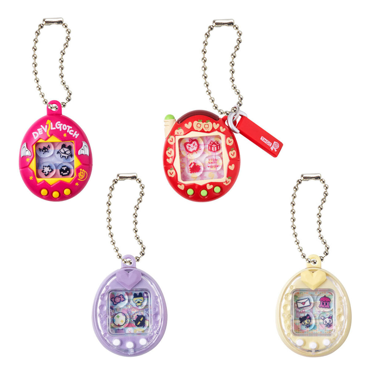 Tamagotchi Shake Shake Charm Collection Keychain Bandai Gashapon Toys