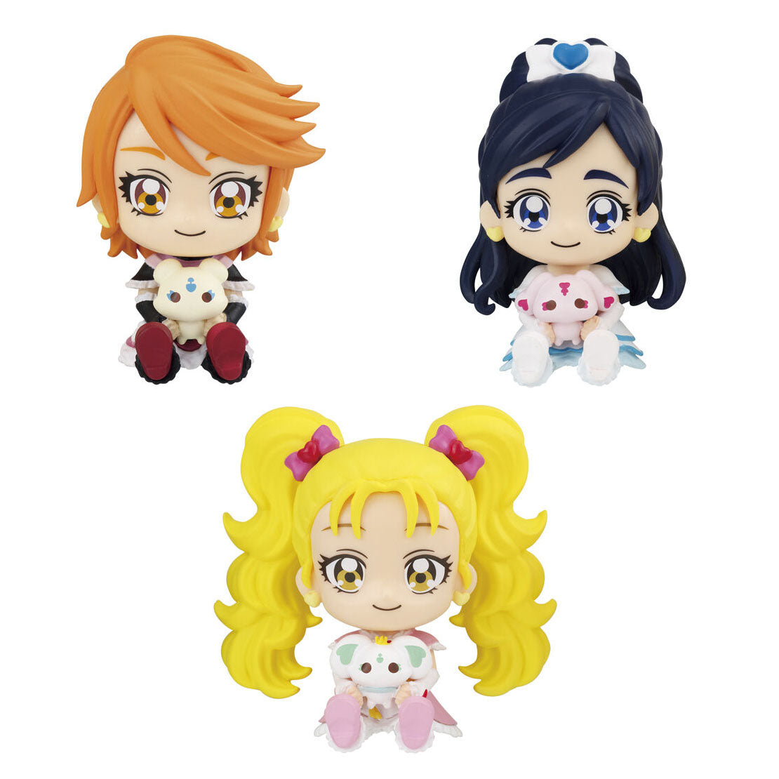 Pretty Cure All Stars Gyukotto Figure Bandai Gashapon Toys (set of 3)