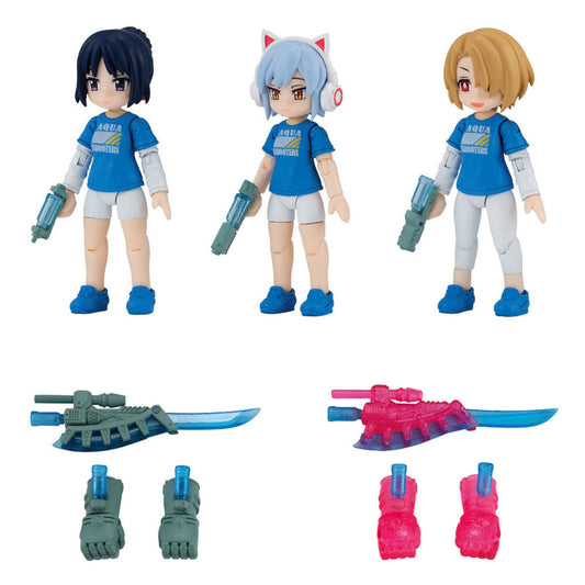Aqua Shooters Girls Figure Vol 12 Bandai Model Kit Gashapon Toys (set of 5)