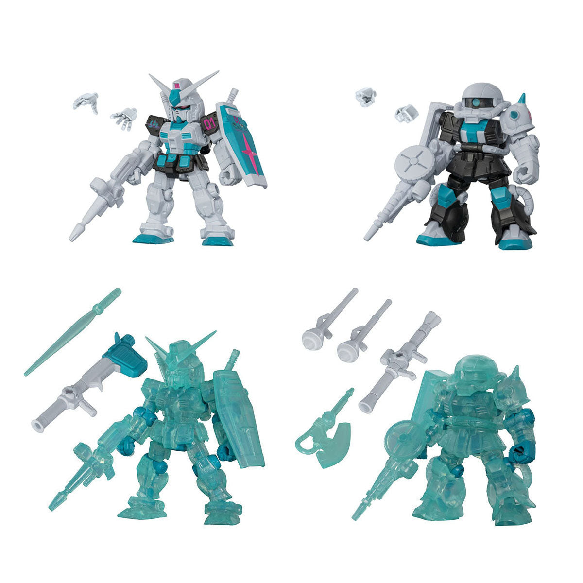 Mobile Suit Gundam Ensemble Figure Hatsune Miku Color ver Bandai Premium Gashapon Toys