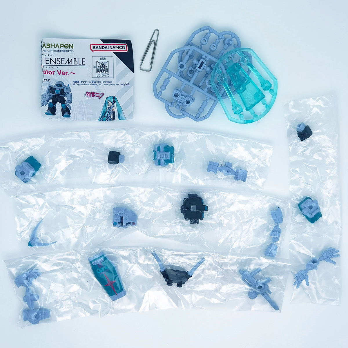 Mobile Suit Gundam Ensemble Figure Hatsune Miku Color ver Bandai Premium Gashapon Toys