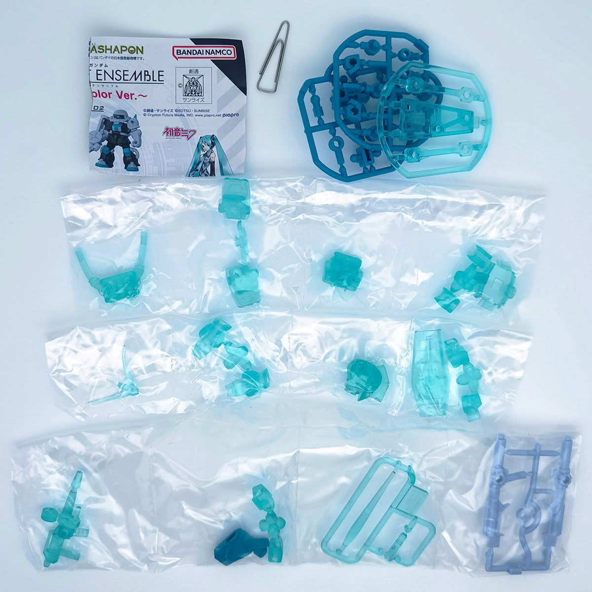 Mobile Suit Gundam Ensemble Figure Hatsune Miku Color ver Bandai Premium Gashapon Toys