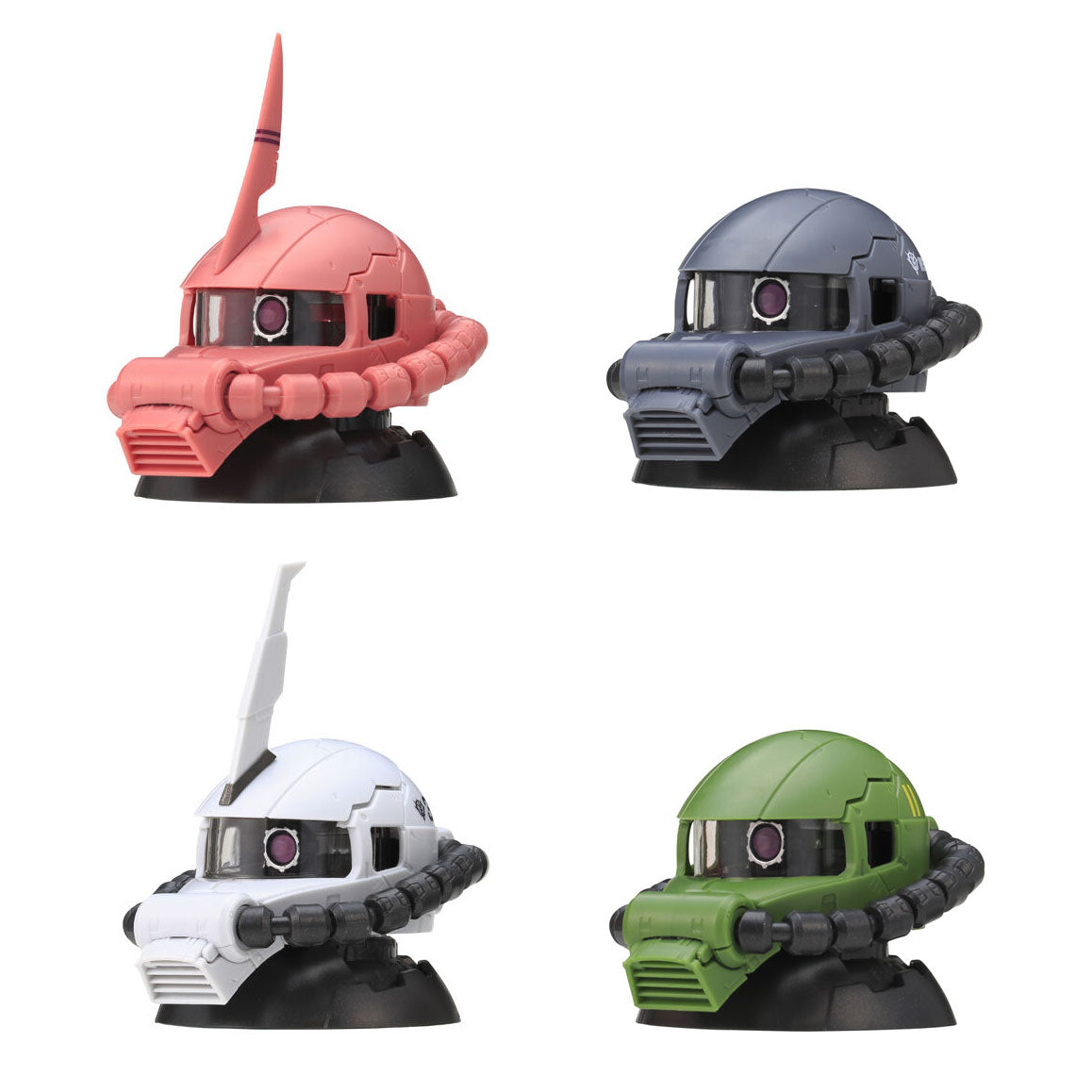 Mobile Suit Gundam Exceed Model Zaku Head Reboot Vol 1 Bandai Gashapon Toys MS-06S MS-06RD-4 MS-06R-1A MS-06V-6