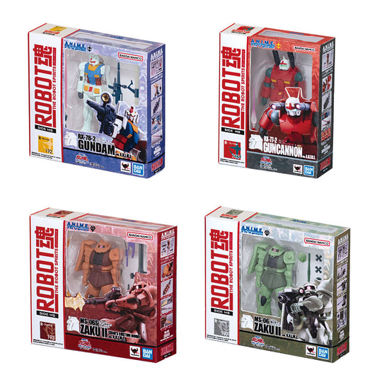 Mobile Suit Gundam ROBOT Spirits Miniature Collection Bandai Gashapon Toys (set of 4)