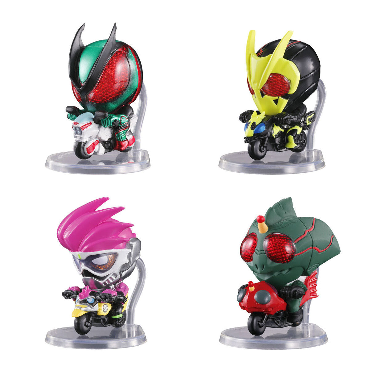 @CTION Ride Kamen Rider Figure Vol 4 Actionride Bandai Gashapon Toys (set of 4)