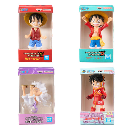 One Piece Luffy World Collectable Figure Miniature Collection Bandai Gashapon Toys (set of 4)