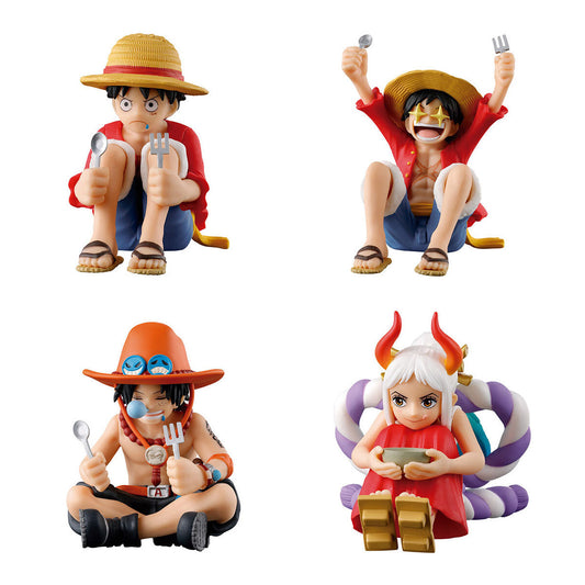 One Piece Anime Machiboke Figure Bandai Gashopn Toys (set of 4)