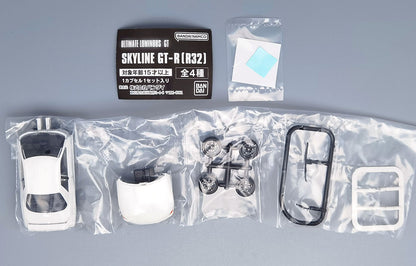 Nissan Skyline GT-R R32 Luminous LED Miniature Model Kit Bandai Gashapon Toys Crystal White