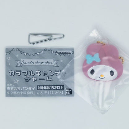 Sanrio Characters Colorful Lollipop Charms Bandai Gashapon Toys My Melody