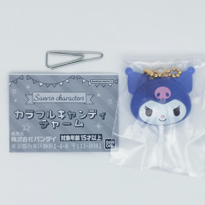 Sanrio Characters Colorful Lollipop Charms Bandai Gashapon Toys Kuromi