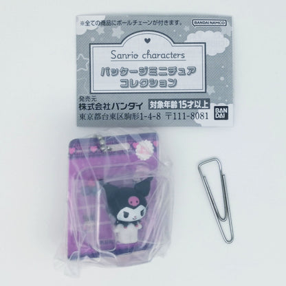 Sanrio Characters Package Miniature Collection Bandai Gashapon Toys Kuromi